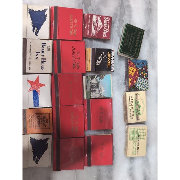 Matchbox Collection Lot of 20+, Matchbook Advertising, Vtg Restaurant, Hotel ... - Picture 4 of 9